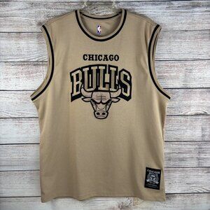 Chicago Bulls Jersey Tan Eastern Conference Sleeveless Top Men's XL